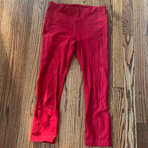 lululemon athletica Pants - Lululemon red leggings